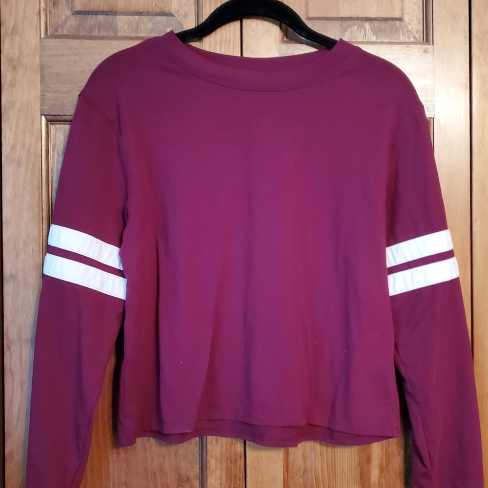 SO XS Long Sleeve Tee Dark Red
